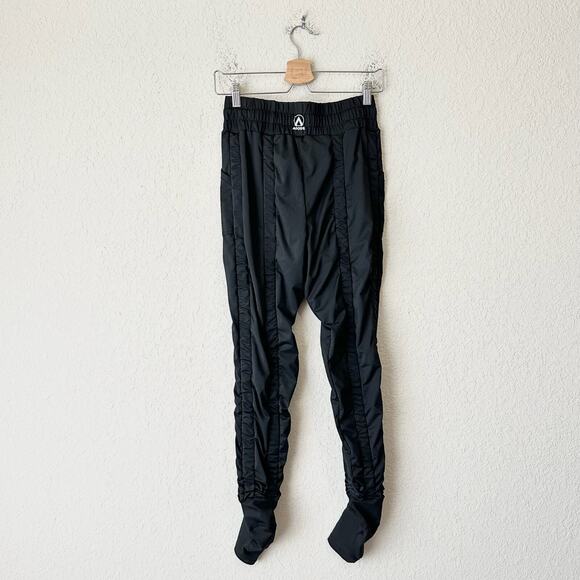 AGOGIE +40 Resistance Pants Black Elastic Waist HR Ruched Performance - Picture 2 of 12